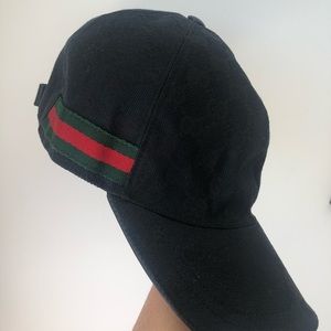Gucci Canvas Baseball Hat Black